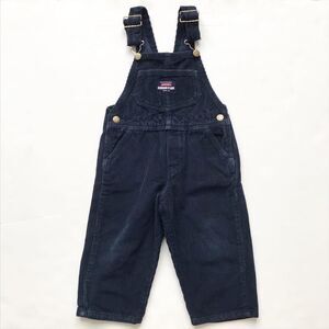 Vintage Oshkosh navy thick corduroy overalls 3T